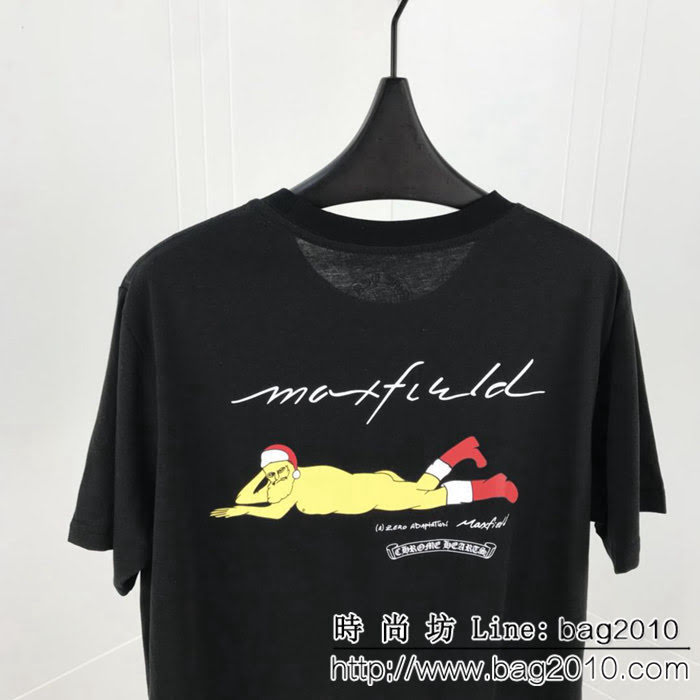 Chrome Hearts克羅心 19ss 聖誕老人sex arty 限定T恤 定制原版純棉面料 高版本情侶款 ydi2231